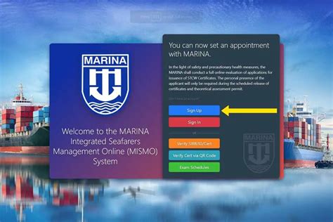 mismo marina sign in|online appointment marina gov ph.